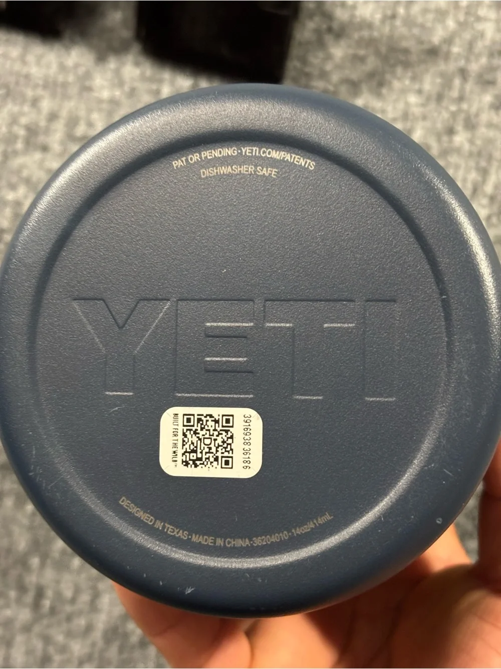 YETI Rambler 14 oz Mug Navy Blue PitchBook Corporate Branded Insulated Cup
